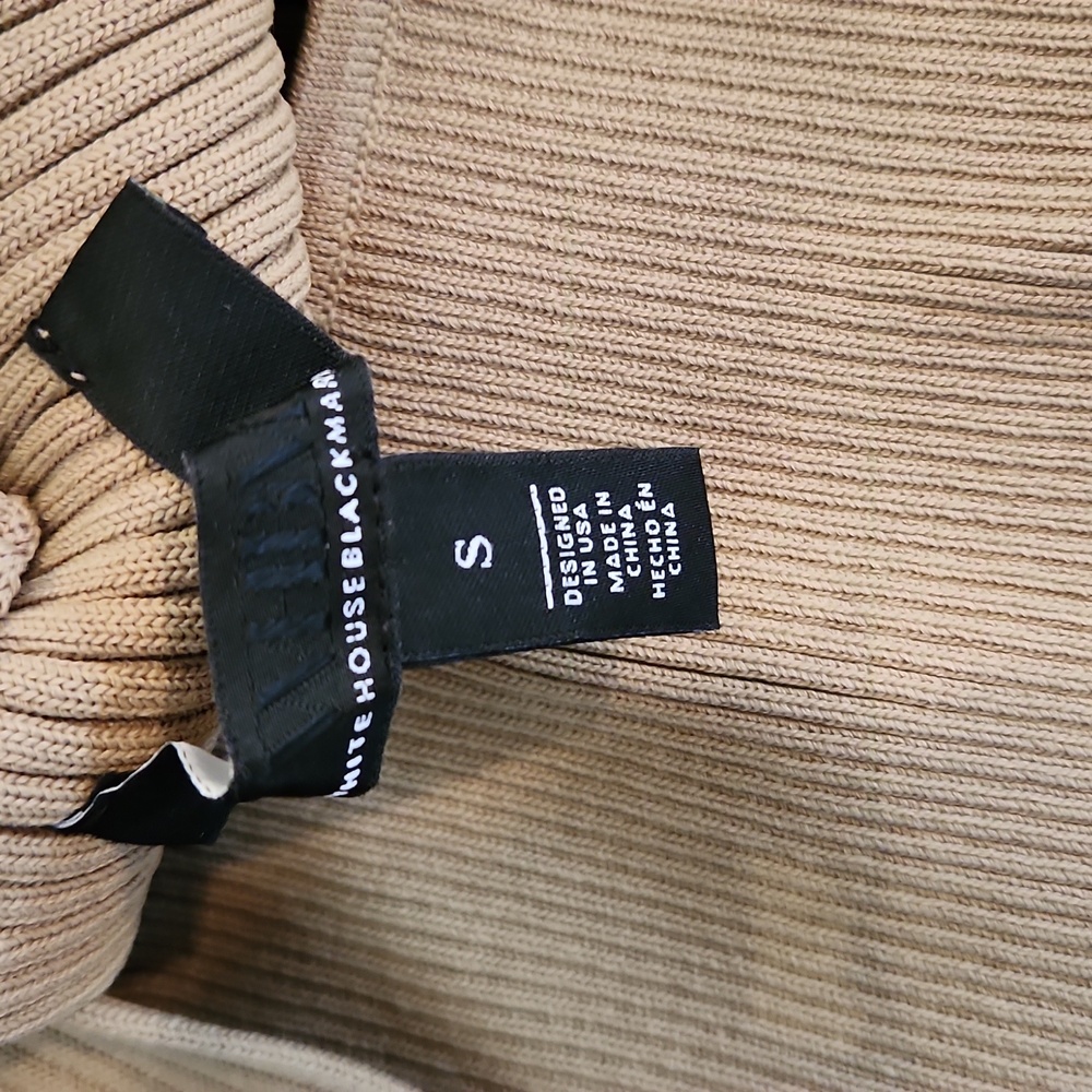 White House Black Market Cutout Sleeveless Ribbed Sweater - Picture 3 of 7
